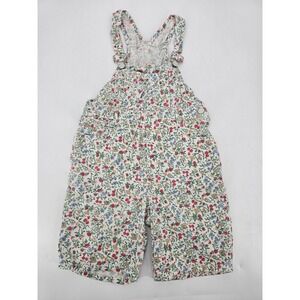 Vintage Baby Guess By George Marciano Girls Multicolor Floral Overalls Size 8
